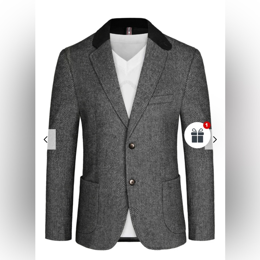 PJ Paul Jones Tweed Vintage Style Blazer